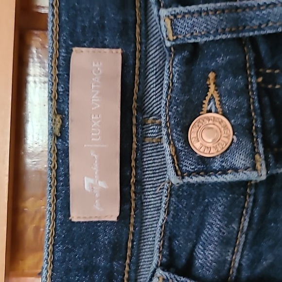 Seven 7 For All Mankind  Luxe Vintage. High Waist slim Kick Deep Soul size 25 - Picture 4 of 9